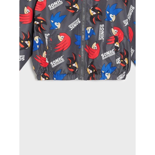 Sinsay - Lekka kurtka z kapturem Sonic the Hedgehog - szary Sinsay 140 (9-10 l) Sinsay