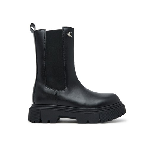 Calvin Klein Kozaki Tronchetto V4A5-83137-1355 S Czarny ze sklepu MODIVO w kategorii Buty zimowe dziecięce - zdjęcie 184663404