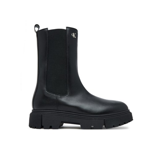 Calvin Klein Kozaki Tronchetto V4A5-83137-1355 D Czarny ze sklepu MODIVO w kategorii Buty zimowe dziecięce - zdjęcie 184663423