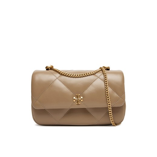 Tory Burch Torebka Mini Kira Diamond 154710 Beżowy ze sklepu MODIVO w kategorii Kopertówki - zdjęcie 184663463
