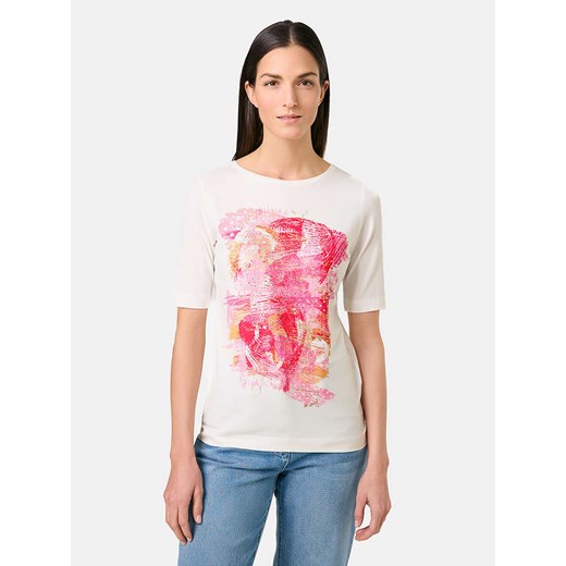 Gerry Weber Koszulka w kolorze biało-różowo-czerwonym ze sklepu Limango Polska w kategorii Bluzki damskie - zdjęcie 184664682