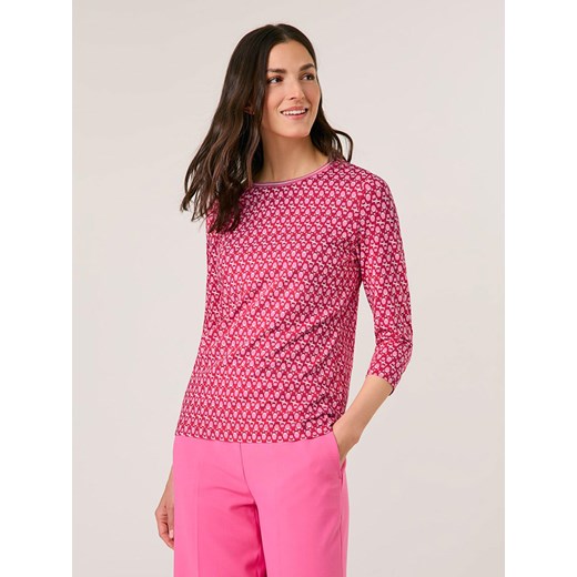 Gerry Weber Koszulka w kolorze biało-jasnoróżowo-czerwonym ze sklepu Limango Polska w kategorii Bluzki damskie - zdjęcie 184664690