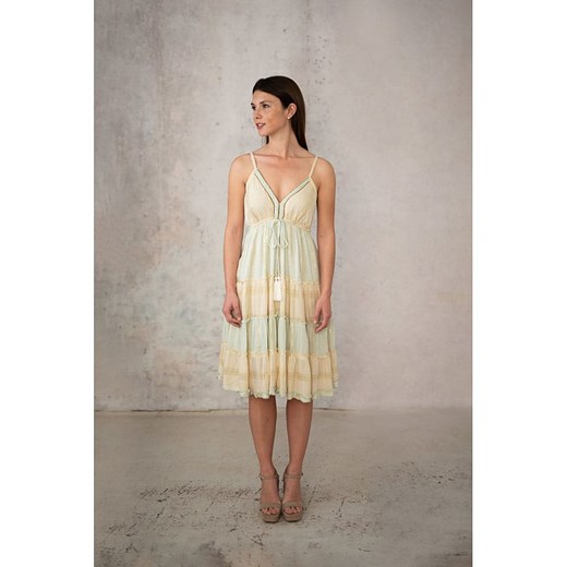 Lula Natura Sukienka w kolorze żółto-zielonym ze sklepu Limango Polska w kategorii Sukienki - zdjęcie 184664830