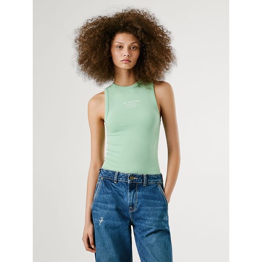 Pepe Jeans Top &quot;Viv&quot; w kolorze jasnozielonym ze sklepu Limango Polska w kategorii Bluzki damskie - zdjęcie 184665222