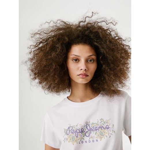 Pepe Jeans Koszulka &quot;Ava&quot; w kolorze białym Pepe Jeans S okazyjna cena Limango Polska