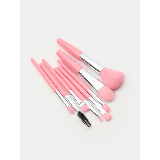 Sinsay - Pędzle do makijażu 8 pack - różowy Sinsay One Size Sinsay