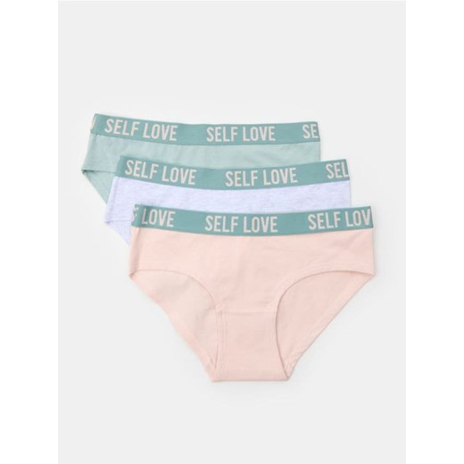 Sinsay - Majtki hipster 3 pack - wielobarwny ze sklepu Sinsay w kategorii Majtki damskie - zdjęcie 184665661