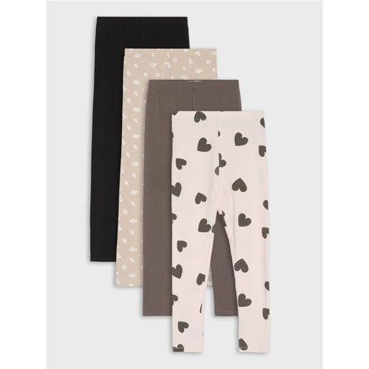 Sinsay - Legginsy 4 pack - wielobarwny ze sklepu Sinsay w kategorii Spodnie dziewczęce - zdjęcie 184665671