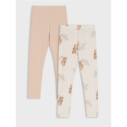 Sinsay - Legginsy 2 pack - wielobarwny ze sklepu Sinsay w kategorii Spodnie dziewczęce - zdjęcie 184665674