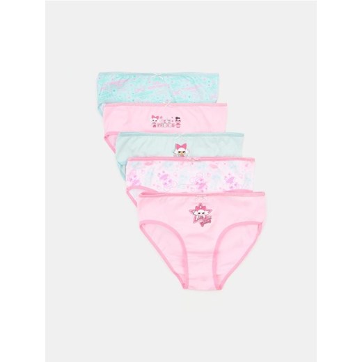 Sinsay - Klasyczne majtki 5 pack L.O.L Surprise - wielobarwny ze sklepu Sinsay w kategorii Majtki dziecięce - zdjęcie 184665693