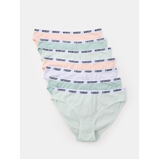 Sinsay - Majtki typu figi 7 pack - wielobarwny ze sklepu Sinsay w kategorii Majtki damskie - zdjęcie 184665724