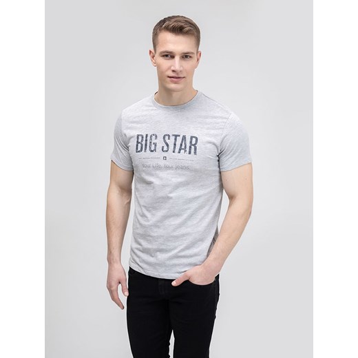 BIG STAR Koszulka w kolorze szarym ze sklepu Limango Polska w kategorii T-shirty męskie - zdjęcie 184666014