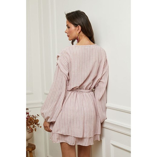 Plume Sukienka &quot;Bichi&quot; w kolorze jasnoróżowo-białym Plume S wyprzedaż Limango Polska