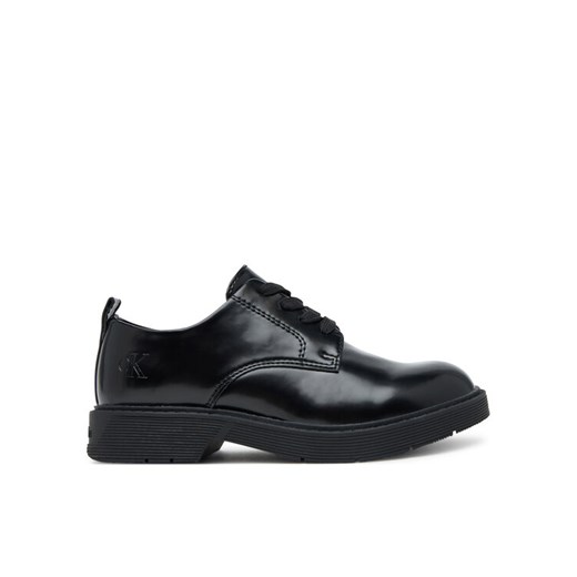 Oxfordy Calvin Klein Low Cut Lace-Up Shoe V3X4-83182-1453 S Czarny ze sklepu eobuwie.pl w kategorii Półbuty dziecięce - zdjęcie 184666641