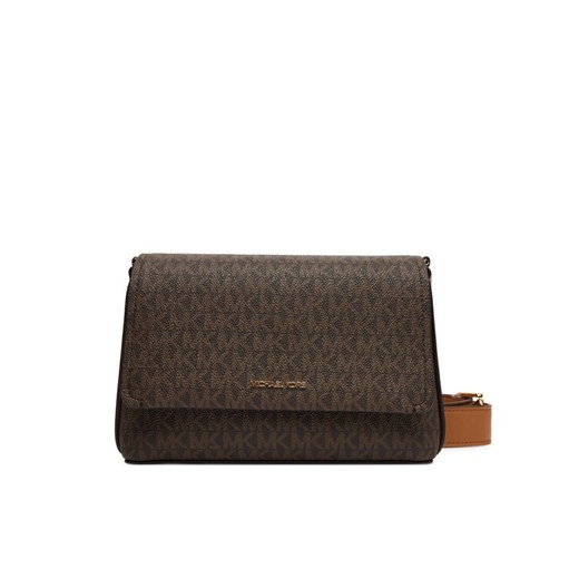 Torebka MICHAEL Michael Kors Nessa 30T5G8ZM1B Brązowy ze sklepu eobuwie.pl w kategorii Listonoszki - zdjęcie 184666692