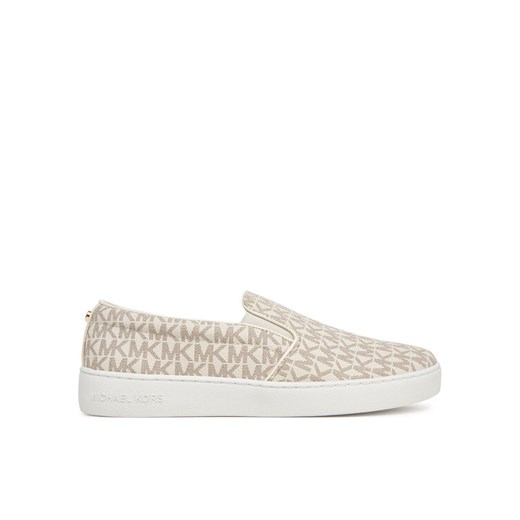 Tenisówki MICHAEL Michael Kors Keaton Slip On 43F7KTFP1B Beżowy ze sklepu eobuwie.pl w kategorii Trampki damskie - zdjęcie 184666702