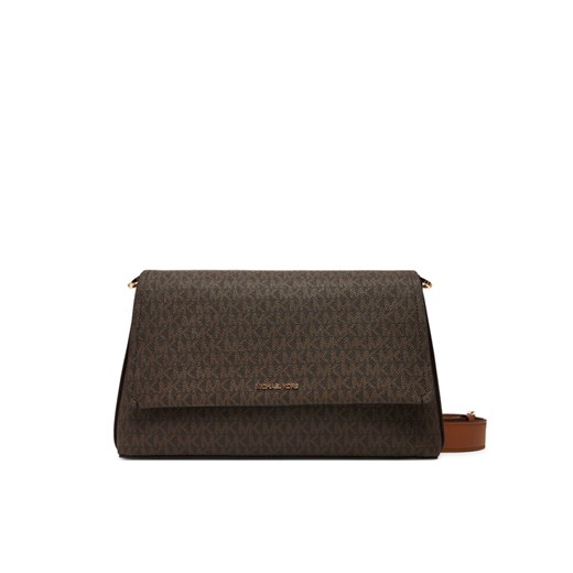 Torebka MICHAEL Michael Kors Nessa 30T5G8ZM3B Brązowy ze sklepu eobuwie.pl w kategorii Listonoszki - zdjęcie 184666770