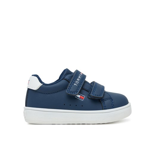 Sneakersy Tommy Hilfiger Low Cut Velcro Sneaker T1X9-34062-1355 M Granatowy ze sklepu eobuwie.pl w kategorii Buty sportowe dziecięce - zdjęcie 184666771