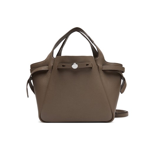 Torebka Tory Burch Romy Satchel 164866 Brązowy ze sklepu eobuwie.pl w kategorii Torby Shopper bag - zdjęcie 184666790