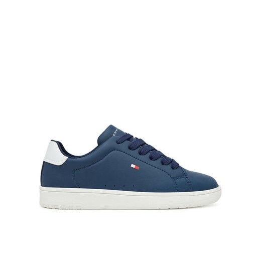 Tommy Hilfiger Sneakersy Low Cut Lace-Up T3X9-34073-1355X S Granatowy ze sklepu MODIVO w kategorii Buty sportowe dziecięce - zdjęcie 184667862