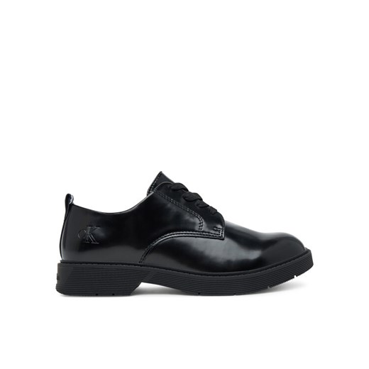 Calvin Klein Oxfordy Low Cut Lace-Up Shoe V3X4-83182-1453 D Czarny ze sklepu MODIVO w kategorii Półbuty dziecięce - zdjęcie 184667911