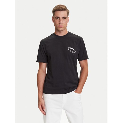 Karl Lagerfeld Jeans T-Shirt A3M17031 Czarny Regular Fit ze sklepu MODIVO w kategorii T-shirty męskie - zdjęcie 184667920