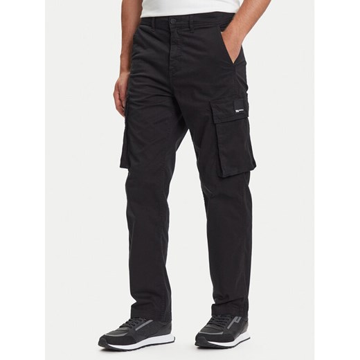 Karl Lagerfeld Jeans Spodnie materiałowe A3M10085 Czarny Regular Fit ze sklepu MODIVO w kategorii Spodnie męskie - zdjęcie 184667952