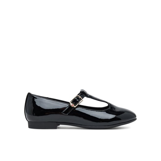 Tommy Hilfiger Półbuty Ballerina T3A3-34000-0774 S Czarny ze sklepu MODIVO w kategorii Balerinki dziecięce - zdjęcie 184667961