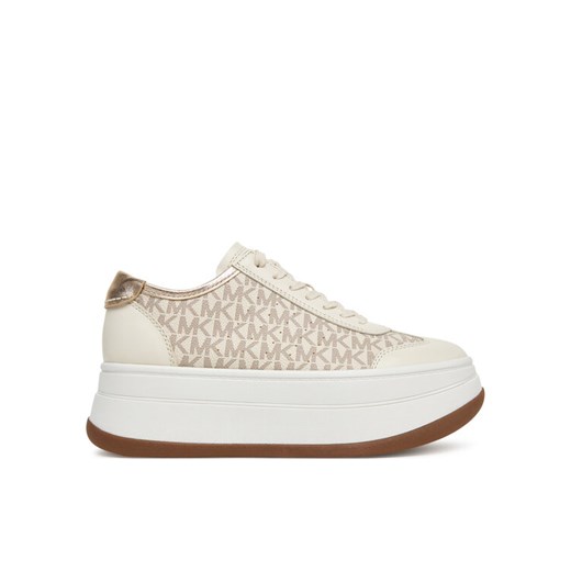 MICHAEL Michael Kors Sneakersy Hayes 43T5HYFS2L Beżowy ze sklepu MODIVO w kategorii Buty sportowe damskie - zdjęcie 184667970