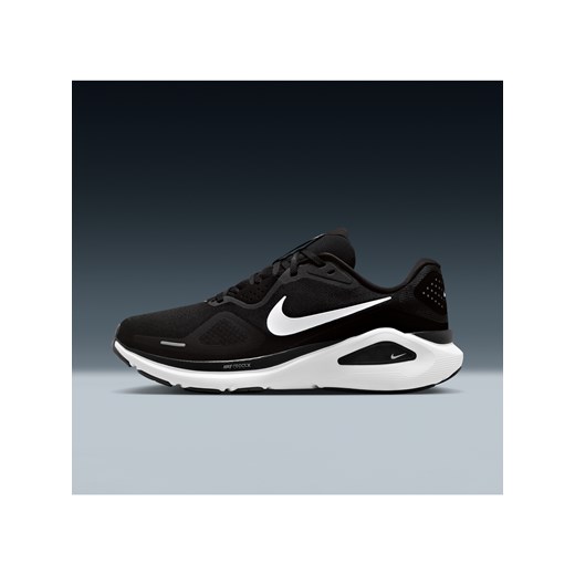 Męskie buty do biegania po asfalcie Nike Structure 26 - Czerń ze sklepu Nike poland w kategorii Buty sportowe męskie - zdjęcie 184669751