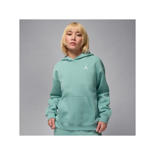 Damska bluza z kapturem Jordan Brooklyn Fleece - Zieleń ze sklepu Nike poland w kategorii Bluzy damskie - zdjęcie 184669771
