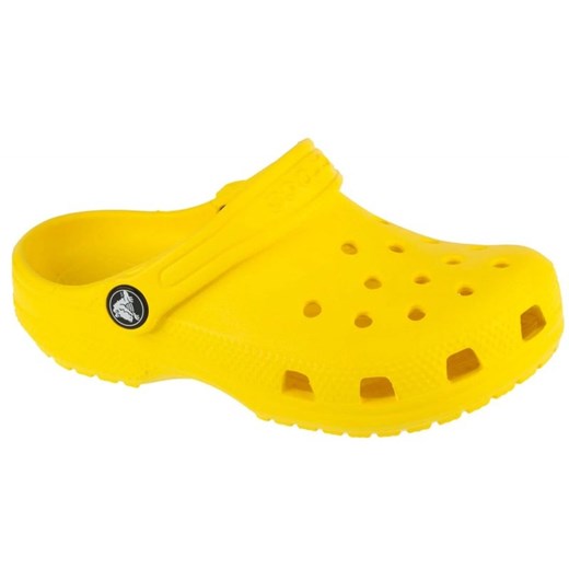 Klapki Crocs Classic Clog 206991-77J żółte ze sklepu ButyModne.pl w kategorii Klapki dziecięce - zdjęcie 184669960