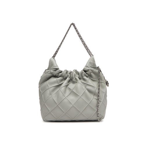 Torebka Tory Burch Mini Fleming 162451 Szary ze sklepu eobuwie.pl w kategorii Torebki worki - zdjęcie 184670124