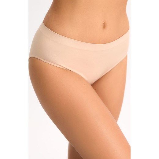 Gaia figi damskie bezszwowe bikini beżowe Mirela 008, Kolor beżowy, Rozmiar 2XL, Gaia ze sklepu Primodo w kategorii Majtki damskie - zdjęcie 184670872