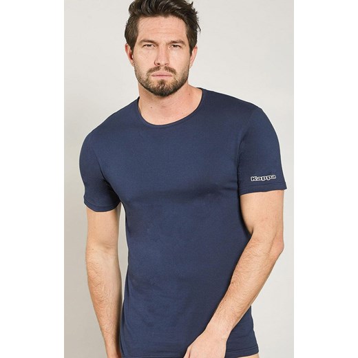 Kappa granatowa koszulka męska bawełniana z krótkim rękawem K1305, Kolor granatowy, Rozmiar M, Kappa ze sklepu Primodo w kategorii T-shirty męskie - zdjęcie 184670932