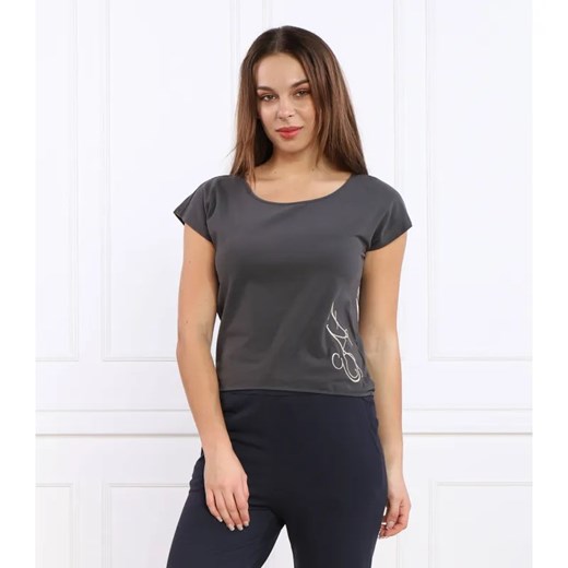 EA7 T-shirt | Regular Fit ze sklepu Gomez Fashion Store w kategorii Bluzki damskie - zdjęcie 184671663