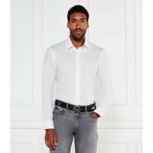 Philipp Plein Koszula Herringbone | Regular Fit ze sklepu Gomez Fashion Store w kategorii Koszule męskie - zdjęcie 184672423