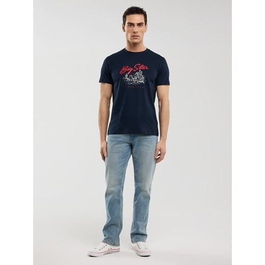 BIG STAR Koszulka w kolorze granatowym ze sklepu Limango Polska w kategorii T-shirty męskie - zdjęcie 184672473