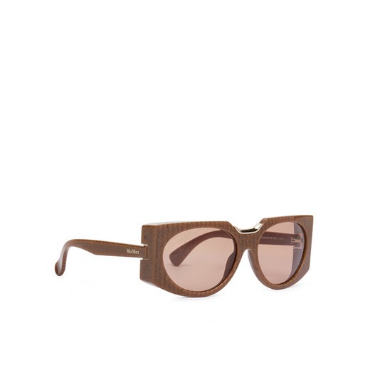 Okulary przeciwsłoneczne Max Mara MM0123 56E Brązowy ze sklepu eobuwie.pl w kategorii Okulary przeciwsłoneczne damskie - zdjęcie 184672500