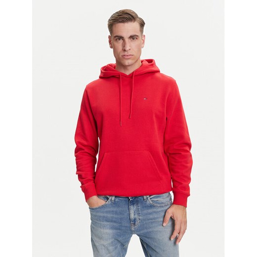 Tommy Jeans Bluza DM0DM20742 Czerwony Regular Fit ze sklepu MODIVO w kategorii Bluzy męskie - zdjęcie 184672690