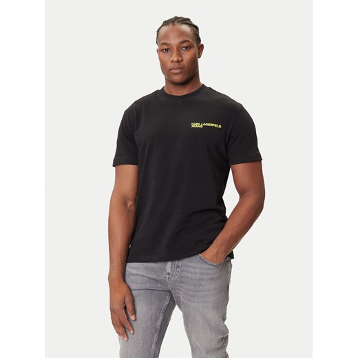 Karl Lagerfeld Jeans T-Shirt A3M17027 Czarny Relaxed Fit ze sklepu MODIVO w kategorii T-shirty męskie - zdjęcie 184672702