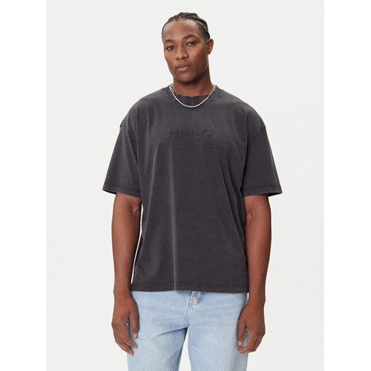 HUGO T-Shirt Nebute 50542638 Czarny Loose Fit ze sklepu MODIVO w kategorii T-shirty męskie - zdjęcie 184672710