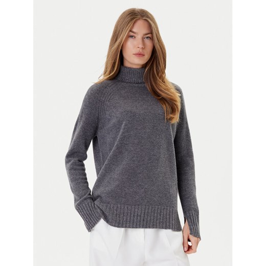 TWINSET Golf 252TP3582 Szary Loose Fit ze sklepu MODIVO w kategorii Swetry damskie - zdjęcie 184672792