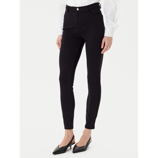 Liu Jo Sport Spodnie materiałowe TF5129 JS182 Czarny Regular Fit ze sklepu MODIVO w kategorii Spodnie damskie - zdjęcie 184672811