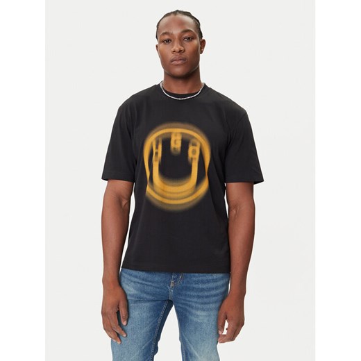 HUGO T-Shirt Nalax 50543493 Czarny Regular Fit ze sklepu MODIVO w kategorii T-shirty męskie - zdjęcie 184672823