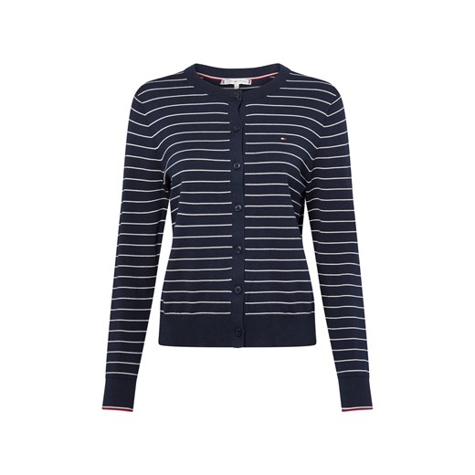 Tommy Hilfiger Kardigan damski Kobiety granatowy w paski ze sklepu vangraaf w kategorii Swetry damskie - zdjęcie 184673480