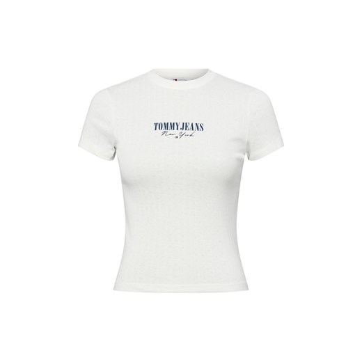 Tommy Jeans Koszulka damska Kobiety écru jednolity ze sklepu vangraaf w kategorii Bluzki damskie - zdjęcie 184673483