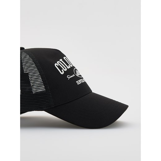 Reserved - Czapka trucker z haftem - czarny Reserved ONE SIZE Reserved