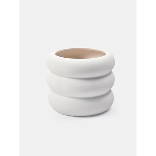 Sinsay - Ceramiczna doniczka - biały Sinsay One Size Sinsay