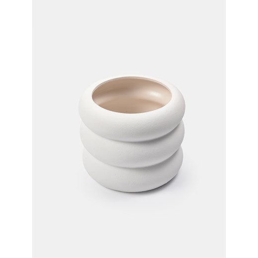 Sinsay - Ceramiczna doniczka - biały Sinsay One Size Sinsay